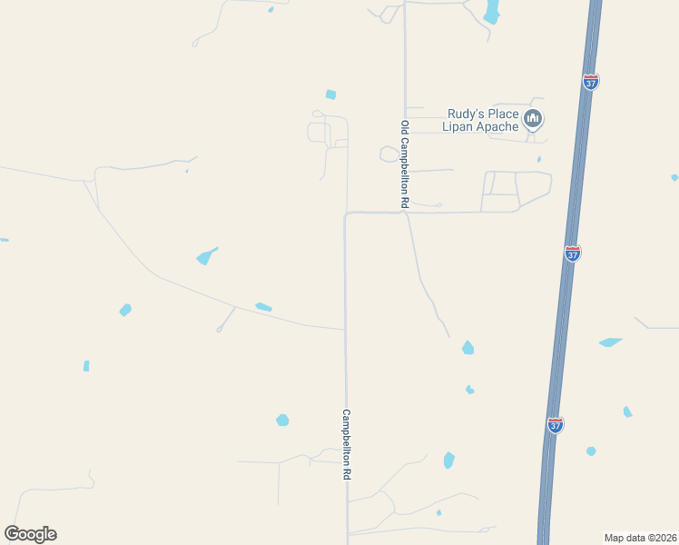 map of restaurants, bars, coffee shops, grocery stores, and more near 8655 Old Campbellton Road in San Antonio