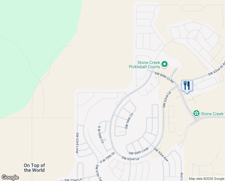 map of restaurants, bars, coffee shops, grocery stores, and more near 9569 Southwest 63rd Loop in Ocala