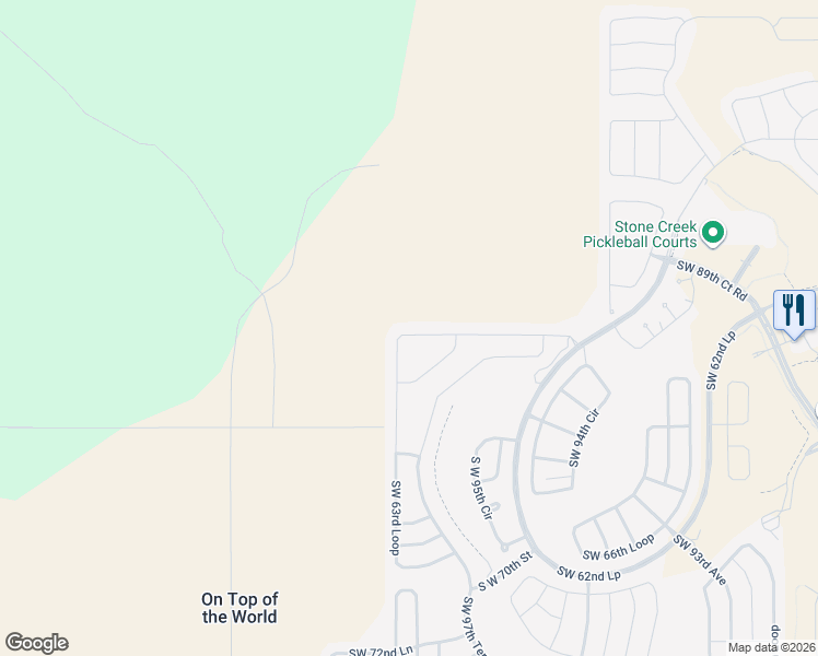 map of restaurants, bars, coffee shops, grocery stores, and more near 9676 Southwest 63rd Loop in Ocala