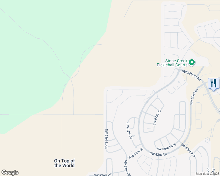 map of restaurants, bars, coffee shops, grocery stores, and more near 9676 Southwest 63rd Loop in Ocala
