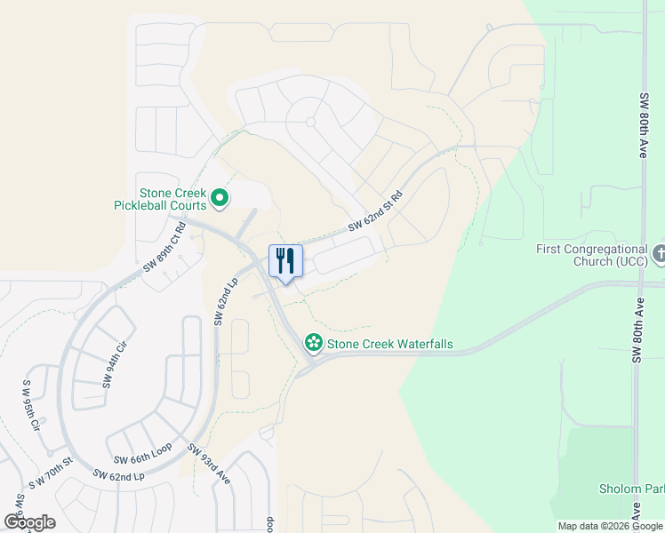 map of restaurants, bars, coffee shops, grocery stores, and more near 9670 South West 62nd Loop in Ocala