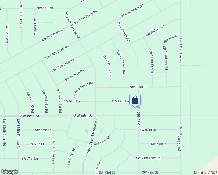 map of restaurants, bars, coffee shops, grocery stores, and more near 5700-6278 Southwest 128th Ter Road in Ocala