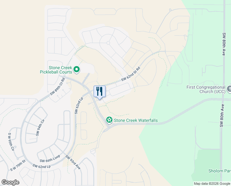 map of restaurants, bars, coffee shops, grocery stores, and more near 9670 South West 62nd Loop in Ocala