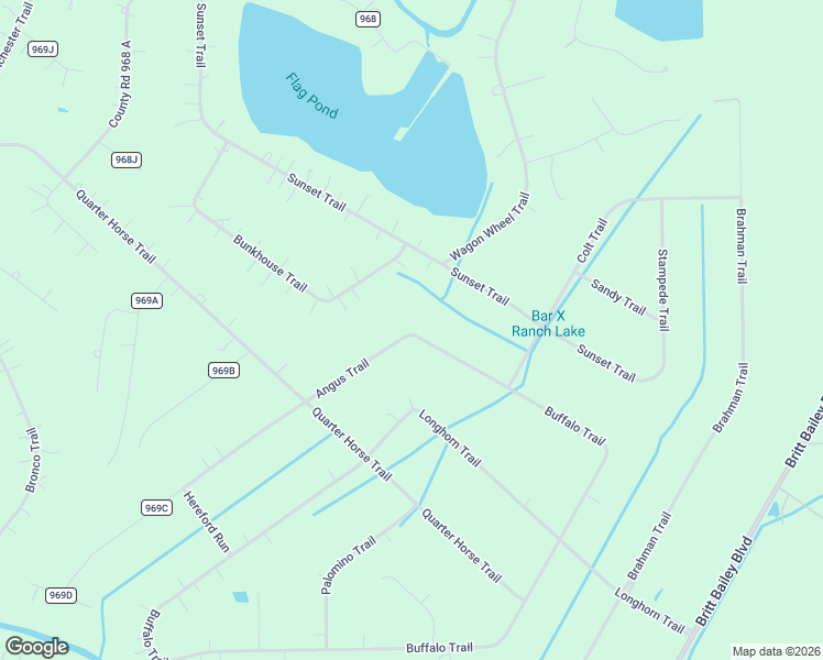 map of restaurants, bars, coffee shops, grocery stores, and more near 650 Angus Trail in Angleton