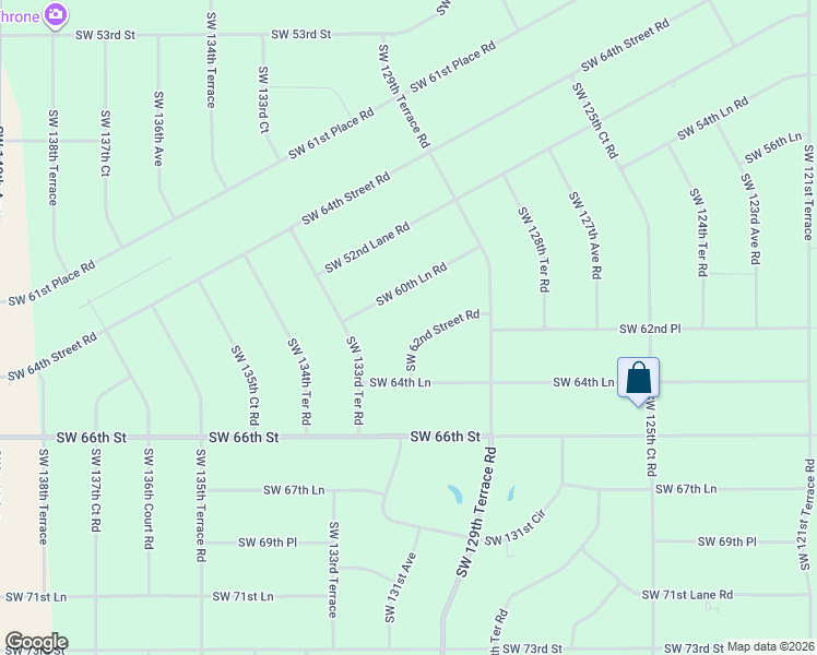 map of restaurants, bars, coffee shops, grocery stores, and more near 12945 Southwest 62nd Street Road in Ocala
