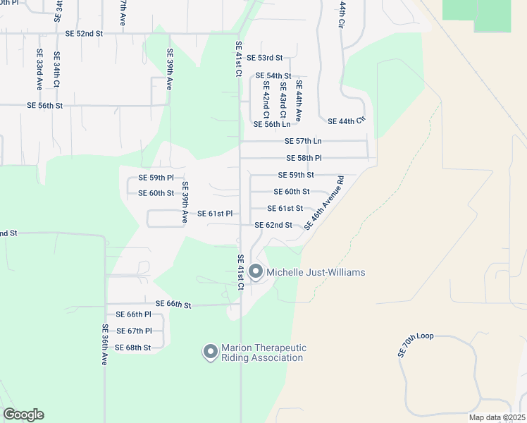 map of restaurants, bars, coffee shops, grocery stores, and more near 4260 Southeast 61st Street in Ocala