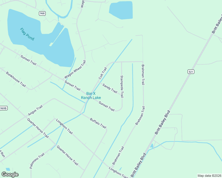 map of restaurants, bars, coffee shops, grocery stores, and more near Sandy Trail in Angleton