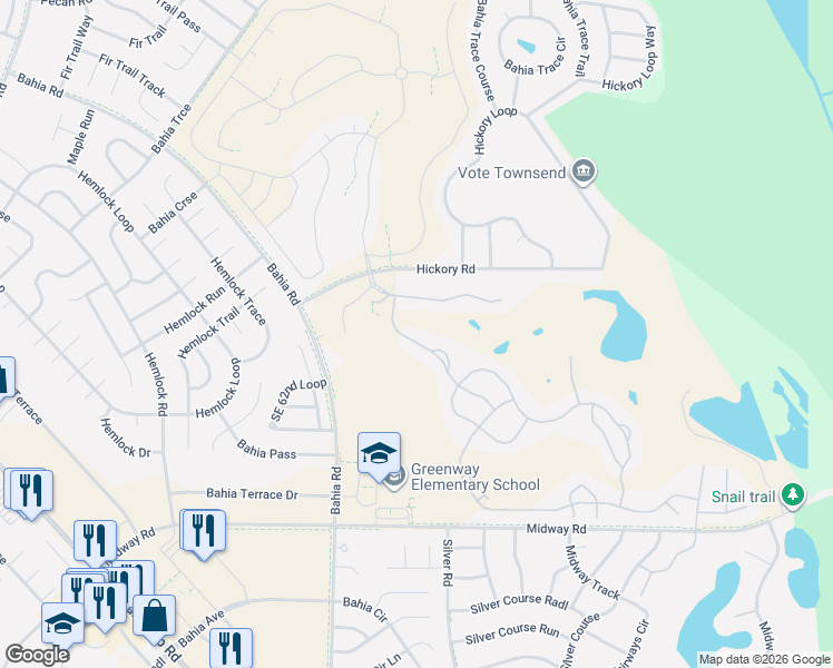 map of restaurants, bars, coffee shops, grocery stores, and more near 28 Golf View Drive in Ocala