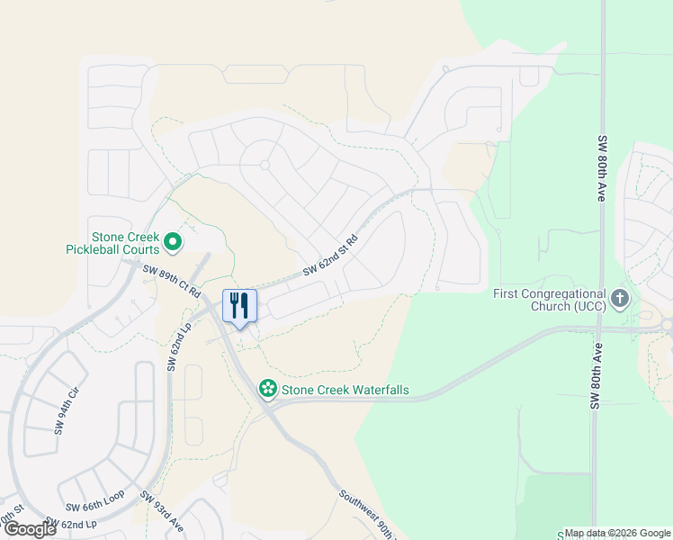 map of restaurants, bars, coffee shops, grocery stores, and more near Unnamed Road in Ocala