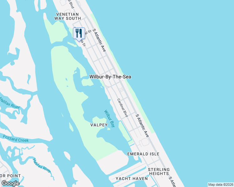 map of restaurants, bars, coffee shops, grocery stores, and more near 4213 Cardinal Boulevard in Port Orange