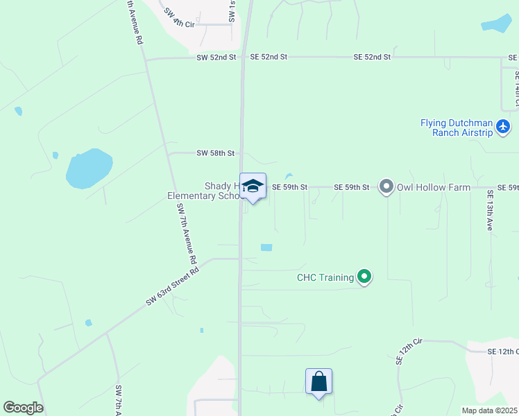 map of restaurants, bars, coffee shops, grocery stores, and more near 5959 South Magnolia Avenue in Ocala