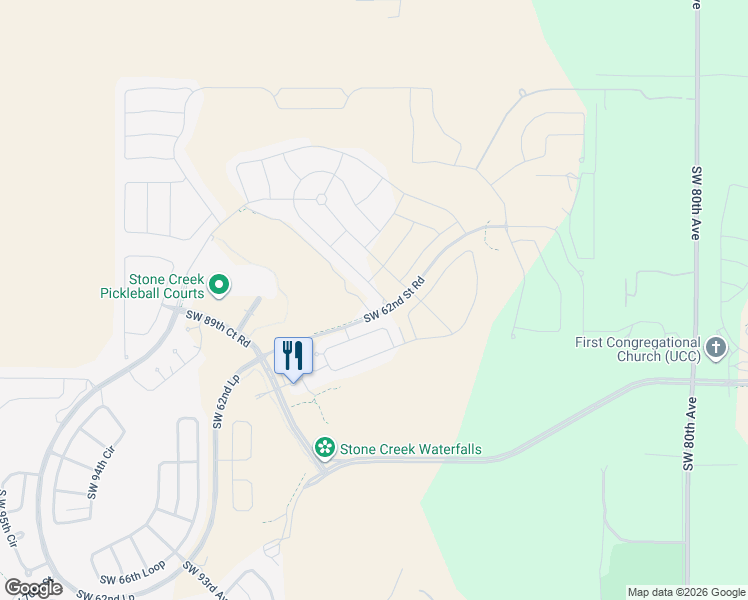 map of restaurants, bars, coffee shops, grocery stores, and more near Unnamed Road in Ocala