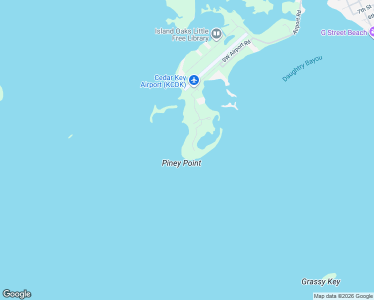 map of restaurants, bars, coffee shops, grocery stores, and more near 13730 Southwest Airport Road in Cedar Key