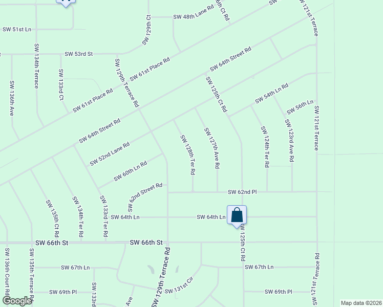 map of restaurants, bars, coffee shops, grocery stores, and more near 5915 Southwest 128th Terrace Road in Ocala