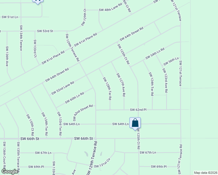 map of restaurants, bars, coffee shops, grocery stores, and more near 5915 Southwest 128th Terrace Road in Ocala