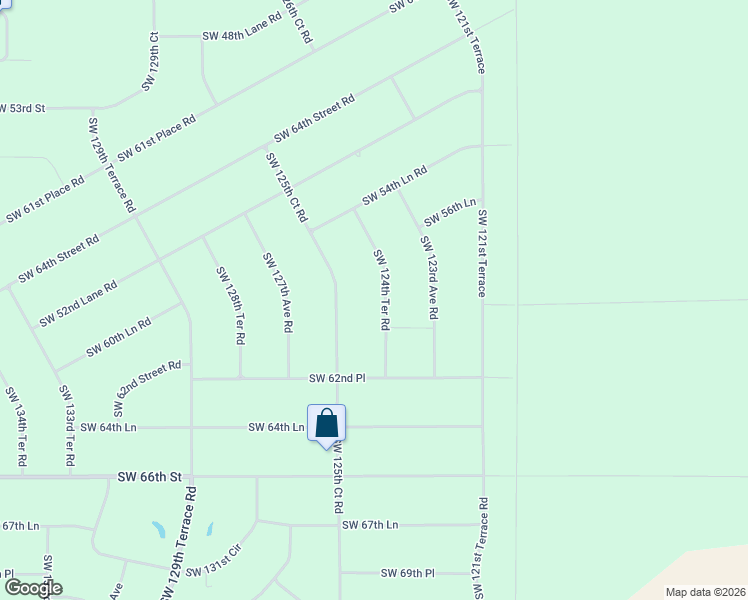 map of restaurants, bars, coffee shops, grocery stores, and more near 5830 Southwest 124th Terrace Road in Ocala