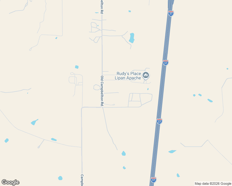 map of restaurants, bars, coffee shops, grocery stores, and more near 26920 Campbellton Road in San Antonio