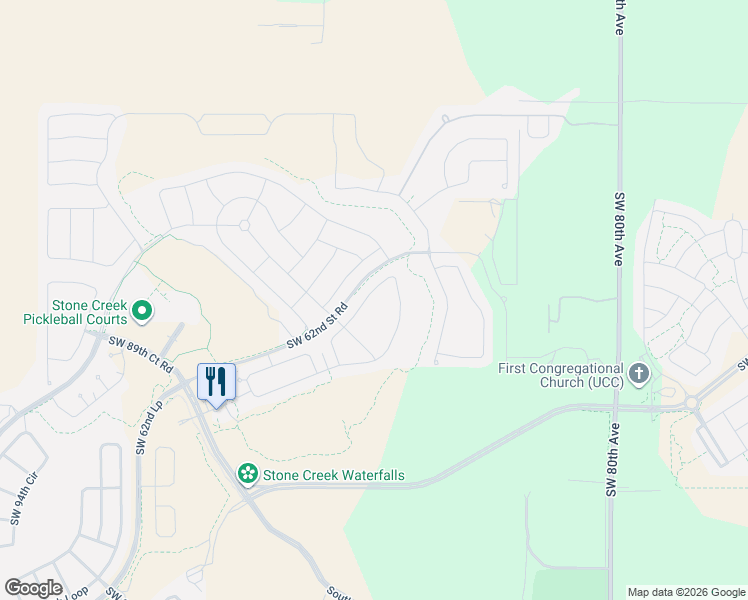 map of restaurants, bars, coffee shops, grocery stores, and more near Unnamed Road in Ocala