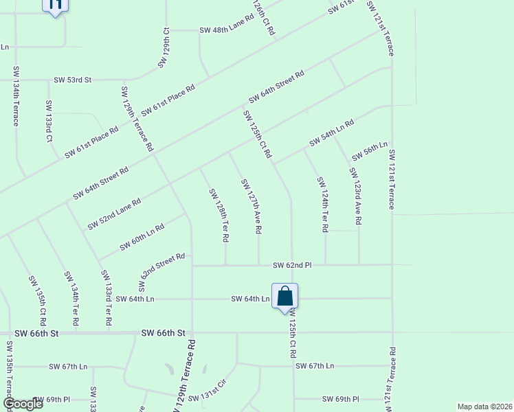 map of restaurants, bars, coffee shops, grocery stores, and more near Southwest 127th Ave Road in Ocala