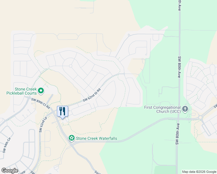 map of restaurants, bars, coffee shops, grocery stores, and more near Unnamed Road in Ocala