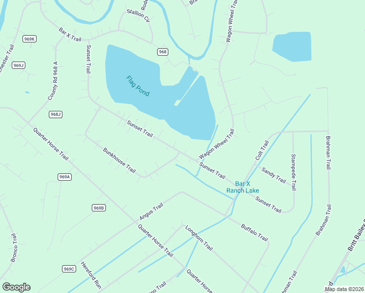 map of restaurants, bars, coffee shops, grocery stores, and more near 626 Sunset Trail in Angleton