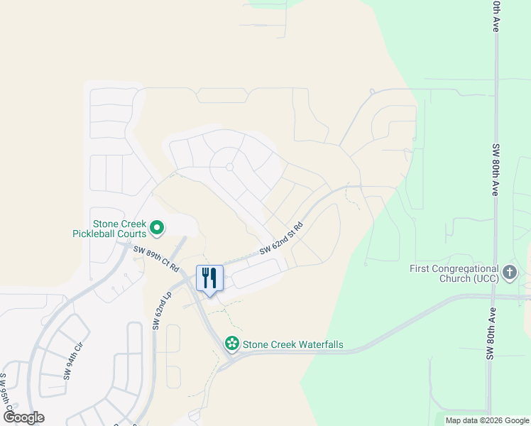 map of restaurants, bars, coffee shops, grocery stores, and more near Unnamed Road in Ocala