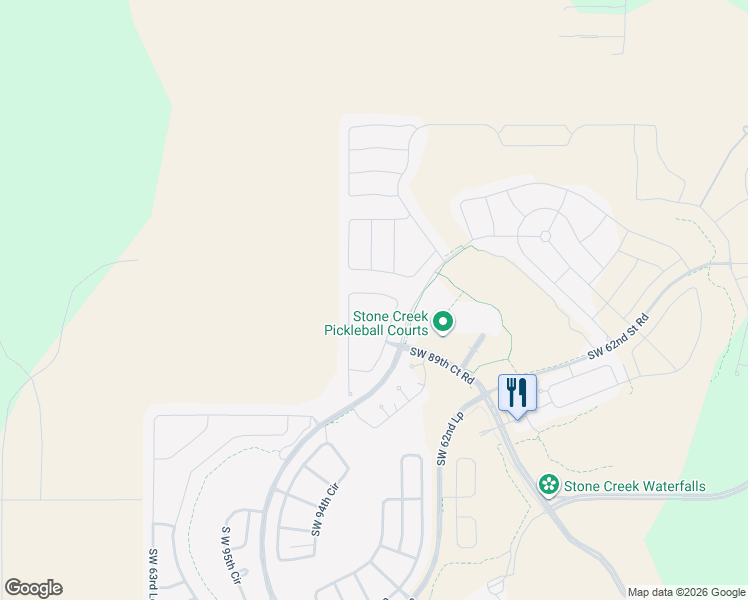 map of restaurants, bars, coffee shops, grocery stores, and more near 5946 Southwest 93rd Court in Ocala