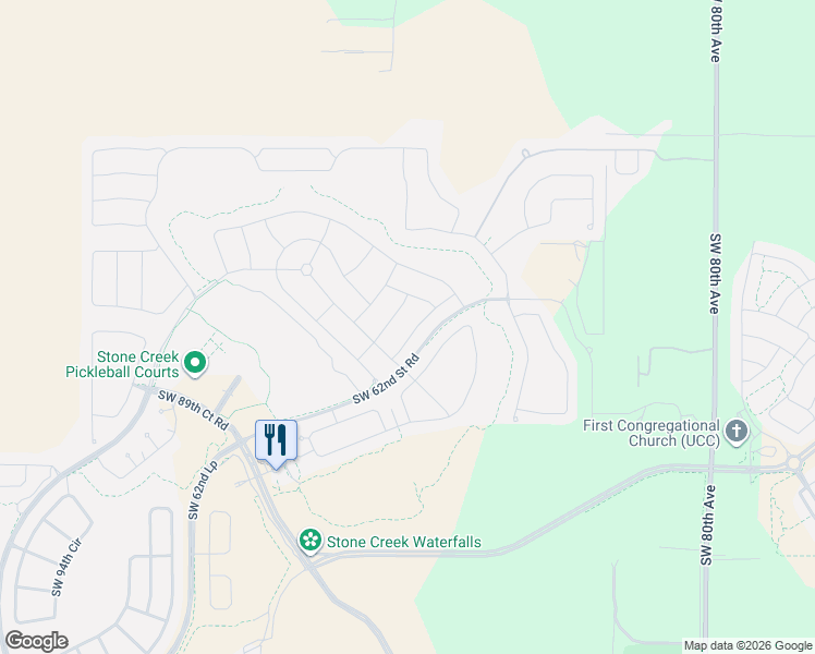 map of restaurants, bars, coffee shops, grocery stores, and more near Unnamed Road in Ocala