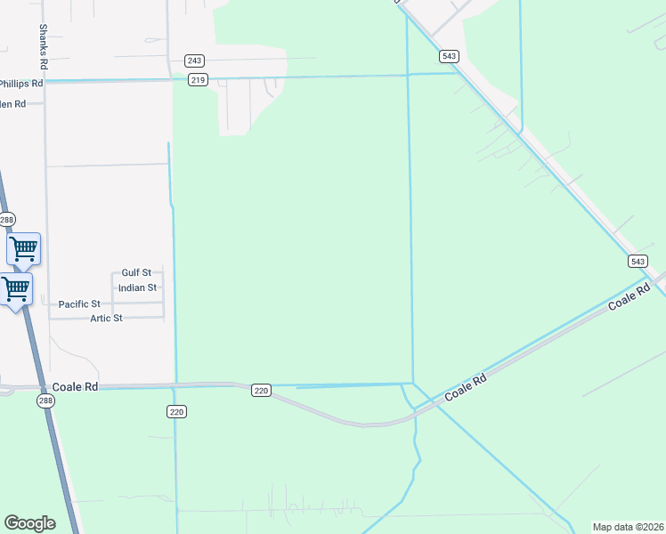 map of restaurants, bars, coffee shops, grocery stores, and more near 1394 Coale Road in Angleton