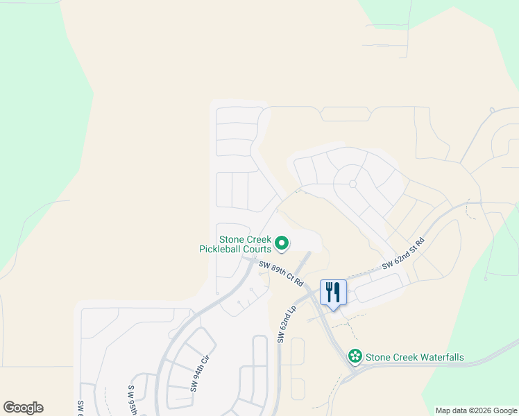 map of restaurants, bars, coffee shops, grocery stores, and more near 9287 Southwest 56th Loop in Ocala