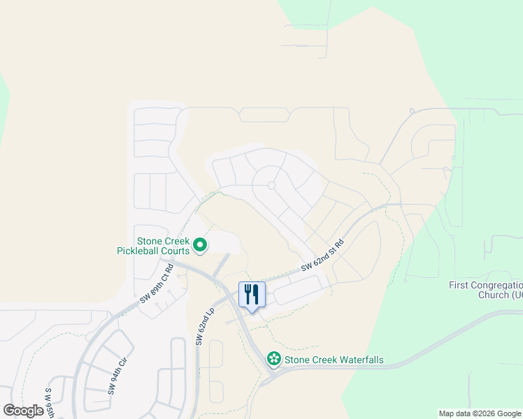map of restaurants, bars, coffee shops, grocery stores, and more near 9670 South West 62nd Loop in Ocala