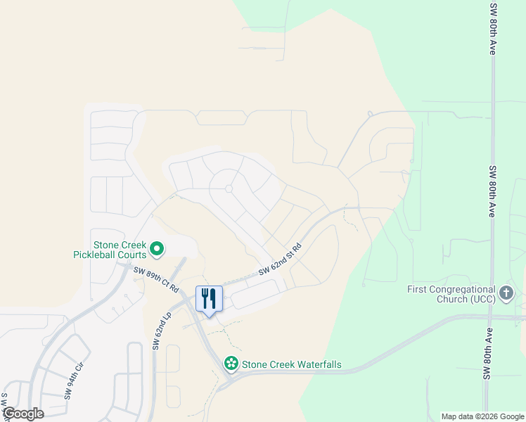 map of restaurants, bars, coffee shops, grocery stores, and more near Unnamed Road in Ocala