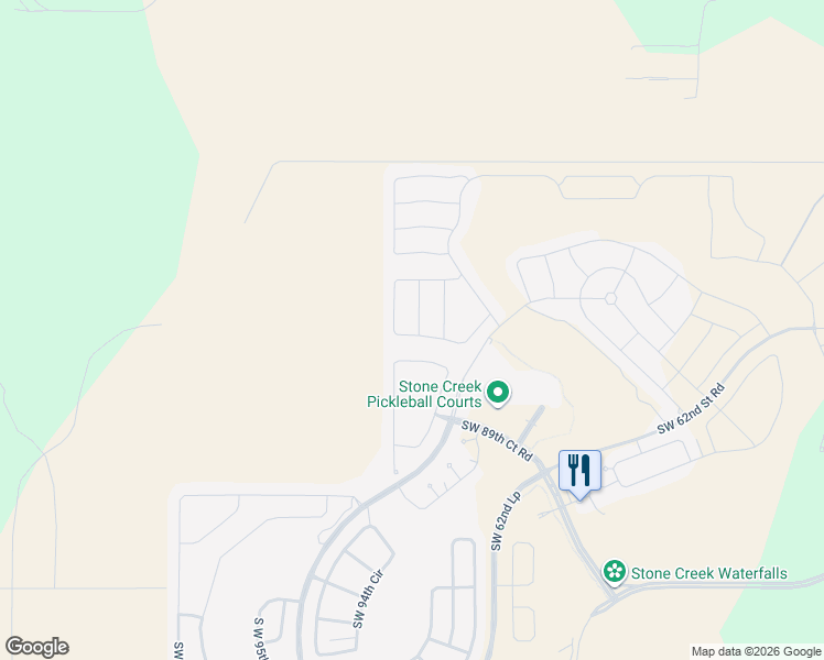 map of restaurants, bars, coffee shops, grocery stores, and more near 5774 Southwest 94th Avenue in Ocala