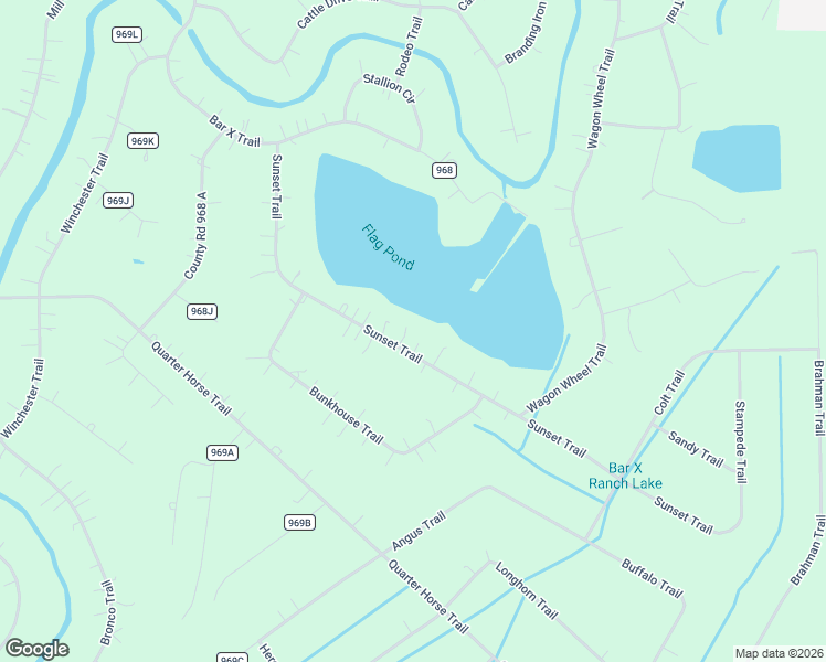 map of restaurants, bars, coffee shops, grocery stores, and more near 814 Sunset Trail in Angleton