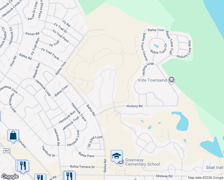 map of restaurants, bars, coffee shops, grocery stores, and more near 82 Hickory Course in Ocala