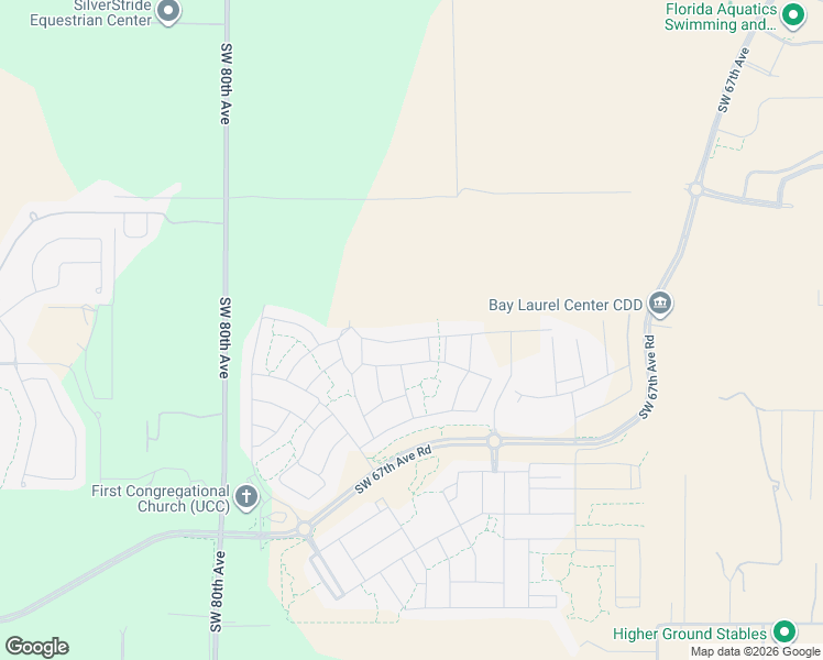 map of restaurants, bars, coffee shops, grocery stores, and more near 5561 Southwest 80th Avenue in Ocala