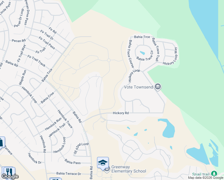 map of restaurants, bars, coffee shops, grocery stores, and more near 48 Hickory Loop in Ocala