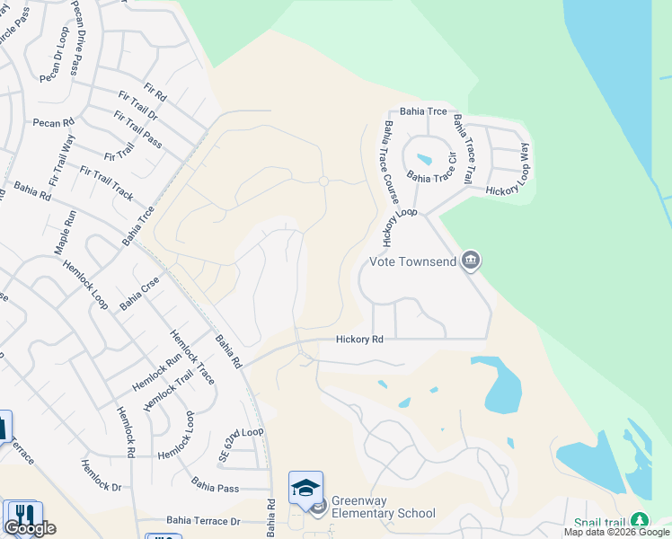 map of restaurants, bars, coffee shops, grocery stores, and more near 48 Hickory Loop in Ocala