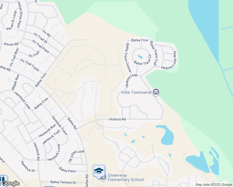 map of restaurants, bars, coffee shops, grocery stores, and more near 50 Hickory Loop in Ocala