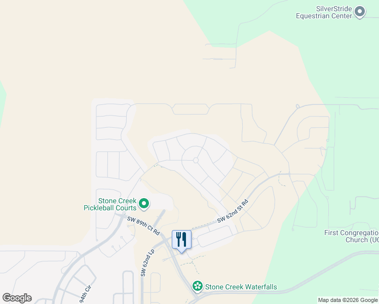map of restaurants, bars, coffee shops, grocery stores, and more near 6101 Southwest 89th Court Road in Ocala