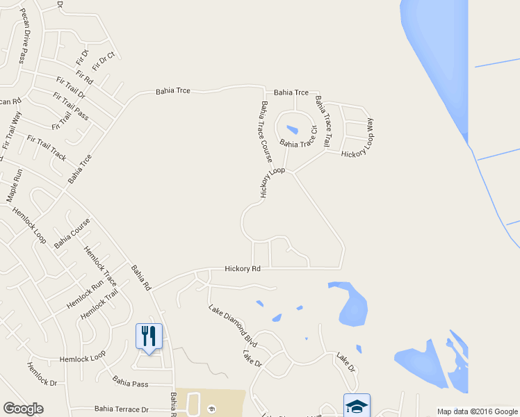 map of restaurants, bars, coffee shops, grocery stores, and more near 57 Hickory Loop in Ocala