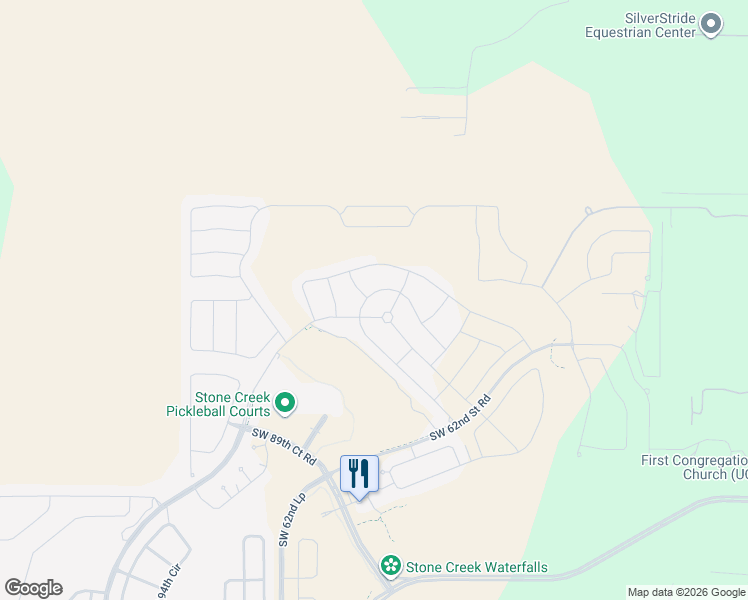 map of restaurants, bars, coffee shops, grocery stores, and more near 6101 Southwest 89th Court Road in Ocala