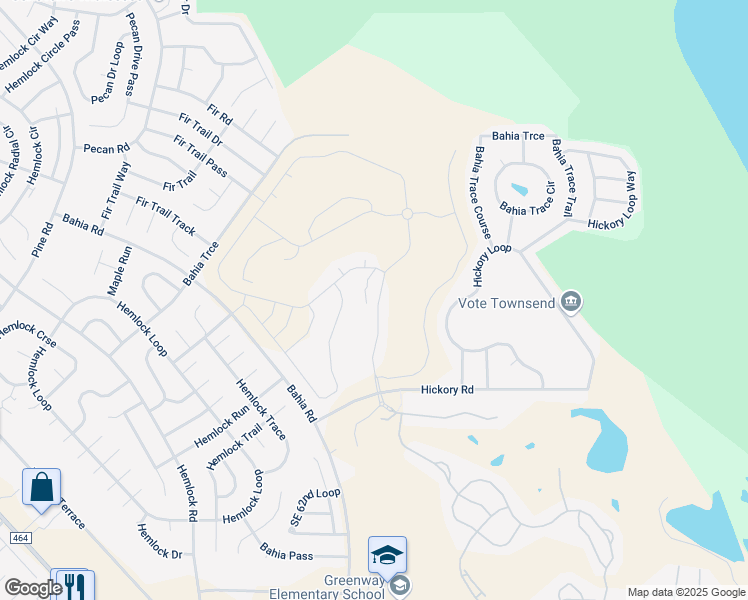 map of restaurants, bars, coffee shops, grocery stores, and more near 136 Hickory Course in Ocala