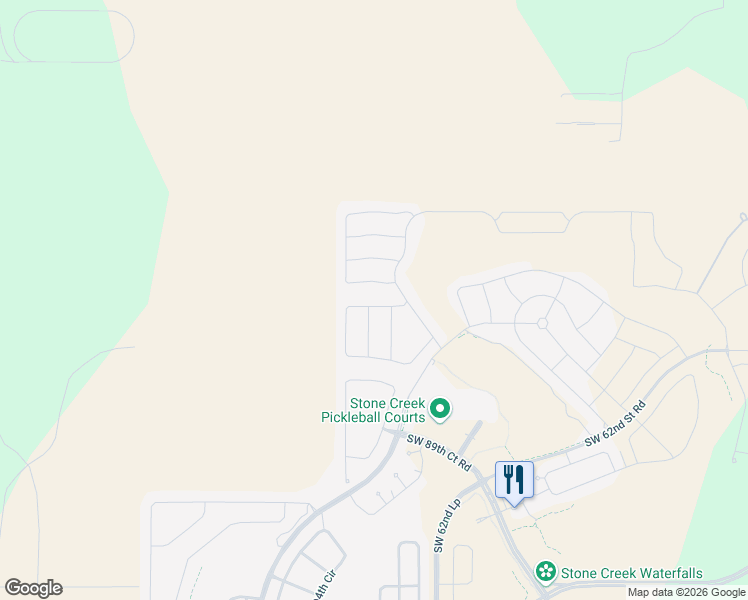 map of restaurants, bars, coffee shops, grocery stores, and more near 5614 Southwest 94th Avenue in Ocala