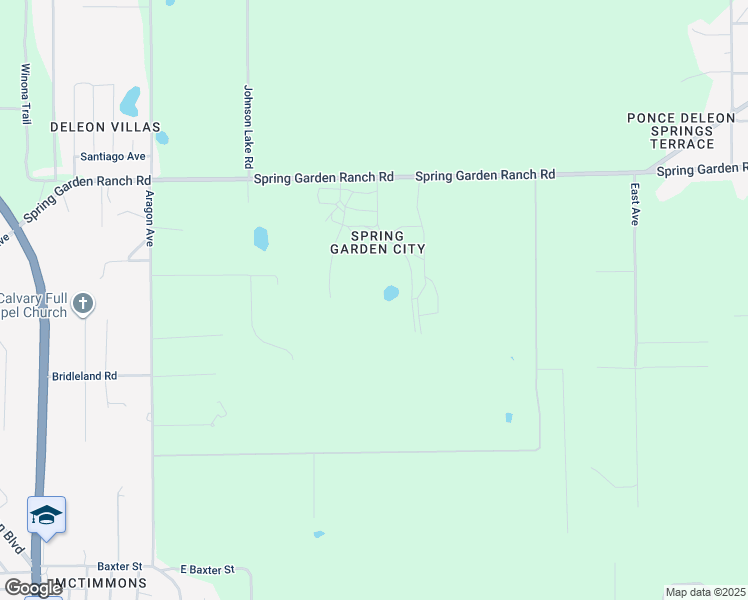 map of restaurants, bars, coffee shops, grocery stores, and more near 926 Spring Garden Ranch Road in De Leon Springs
