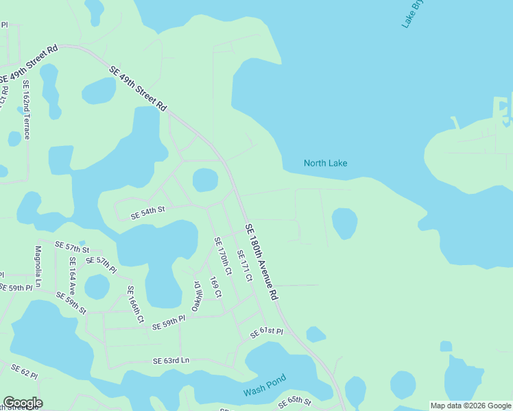 map of restaurants, bars, coffee shops, grocery stores, and more near 17101 Southeast 55th Place in Marion