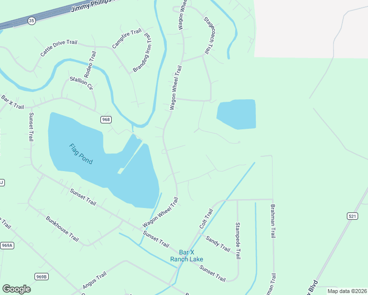 map of restaurants, bars, coffee shops, grocery stores, and more near 694 Lariat Lane in Angleton