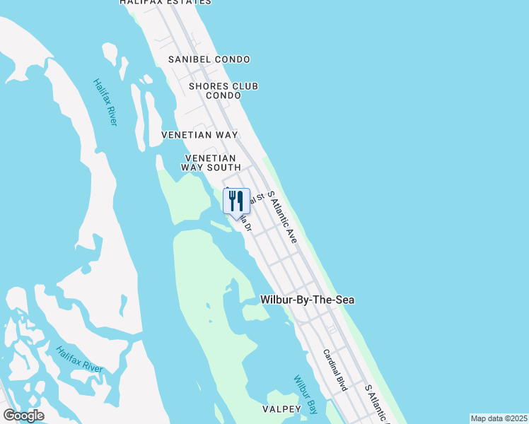 map of restaurants, bars, coffee shops, grocery stores, and more near 3934 Oriole Avenue in Port Orange