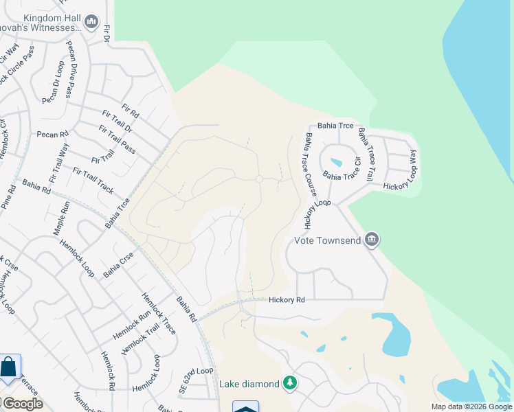 map of restaurants, bars, coffee shops, grocery stores, and more near 52 Hickory Loop in Ocala