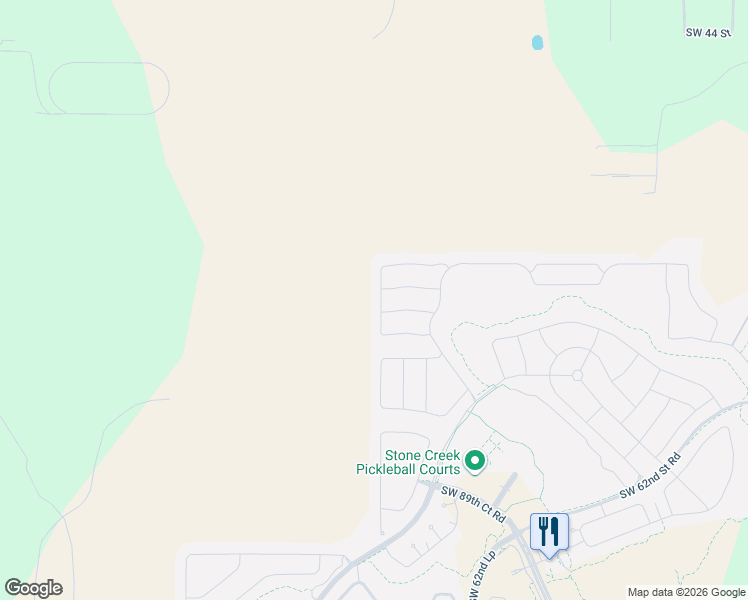 map of restaurants, bars, coffee shops, grocery stores, and more near 8892 Southwest 52 Street in Ocala